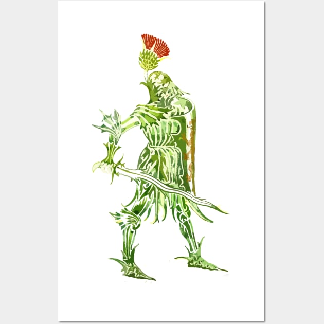 Thistle Knight Wall Art by blackroserelicsshop@gmail.com